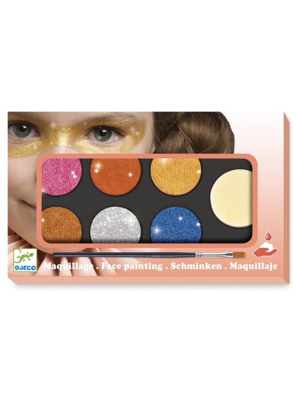 Palette maquillage 6 couleurs - effet métal