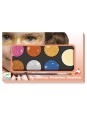 Palette maquillage 6 couleurs - effet métal
