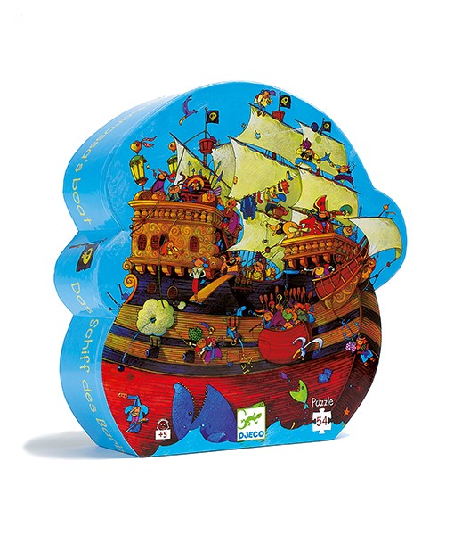Puzzle silhouette Le bateau de Barberousse - 54 pièces