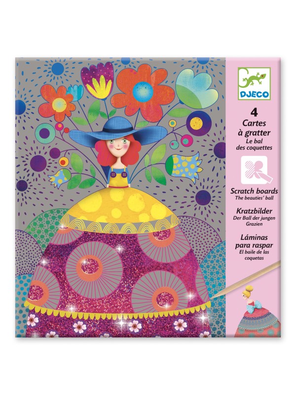 Cartes à gratter le bal des coquettes