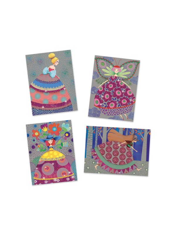 Cartes à gratter le bal des coquettes