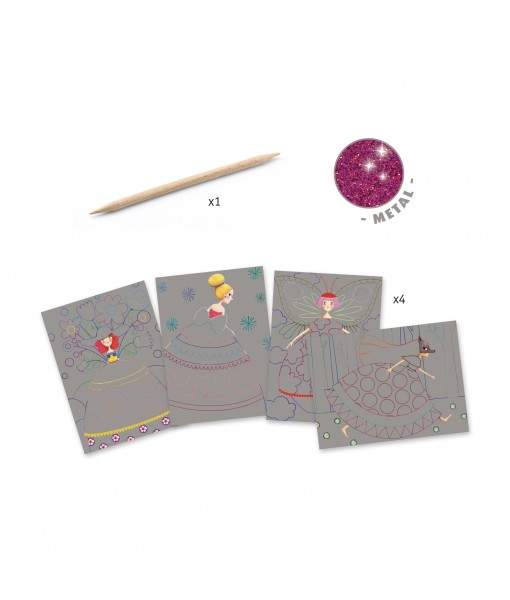 Cartes à gratter le bal des coquettes