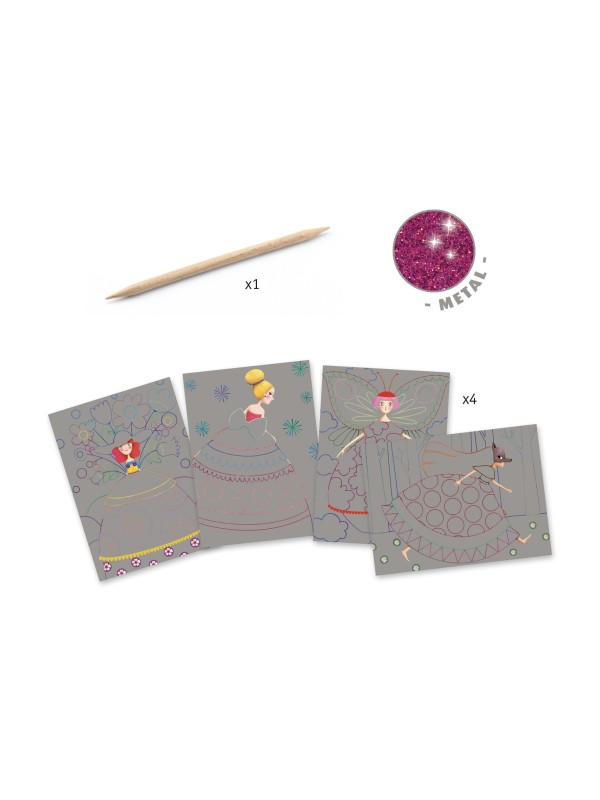 Cartes à gratter le bal des coquettes
