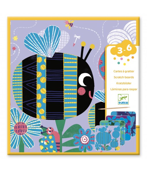 Cartes à gratter toutes petites bêtes