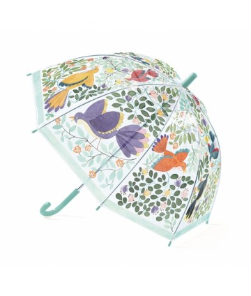 Parapluie fleurs et oiseaux