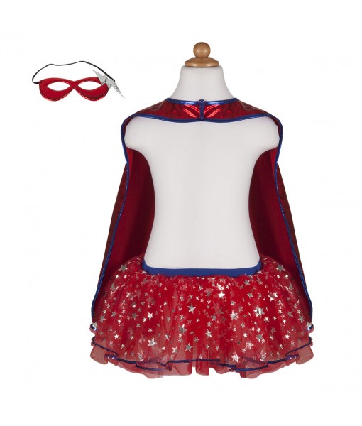 Super héroïne (tutu, cape, masque) 6-8 ans