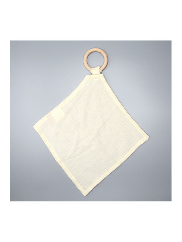 Anneau bois & coton naturel