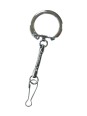 Porte-clefs hématite et mousqueton (x 6)