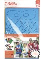 Masques super héros caoutchouc souple (sachet de 12)