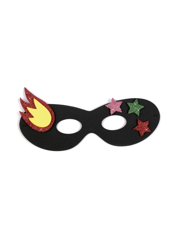 Masques super héros caoutchouc souple (sachet de 12)
